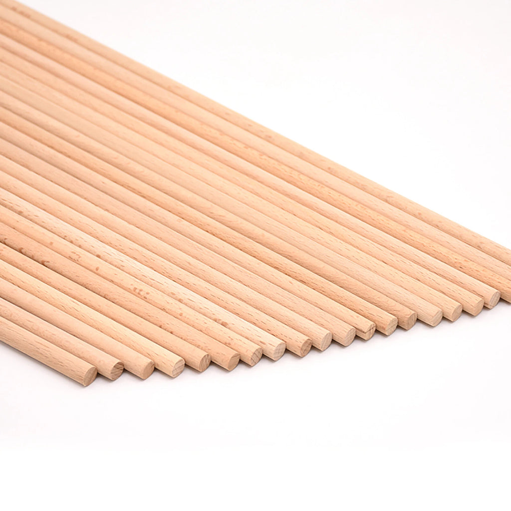 Wooden Dowel Rod 5,8,10,12,15,18,20-60mm Diameters x 100/200/300mm Wood Doweling