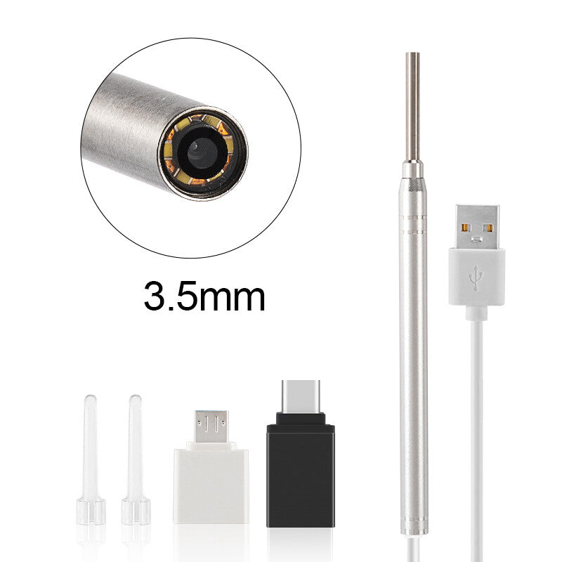 3.5mm Silver ear camera kit
