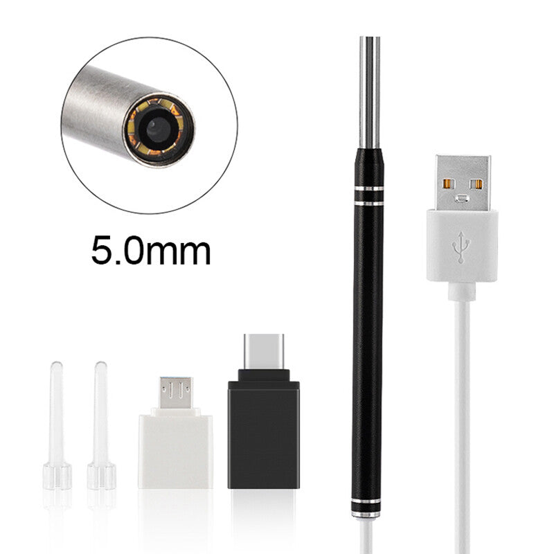 5.0mm Black ear camera kit