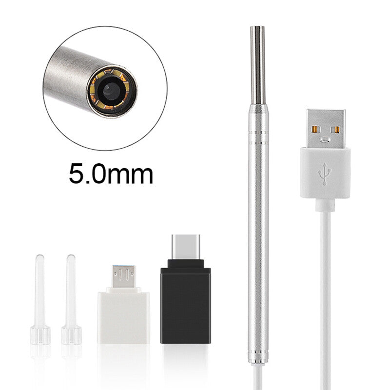 5.0mm Silver ear camera kit