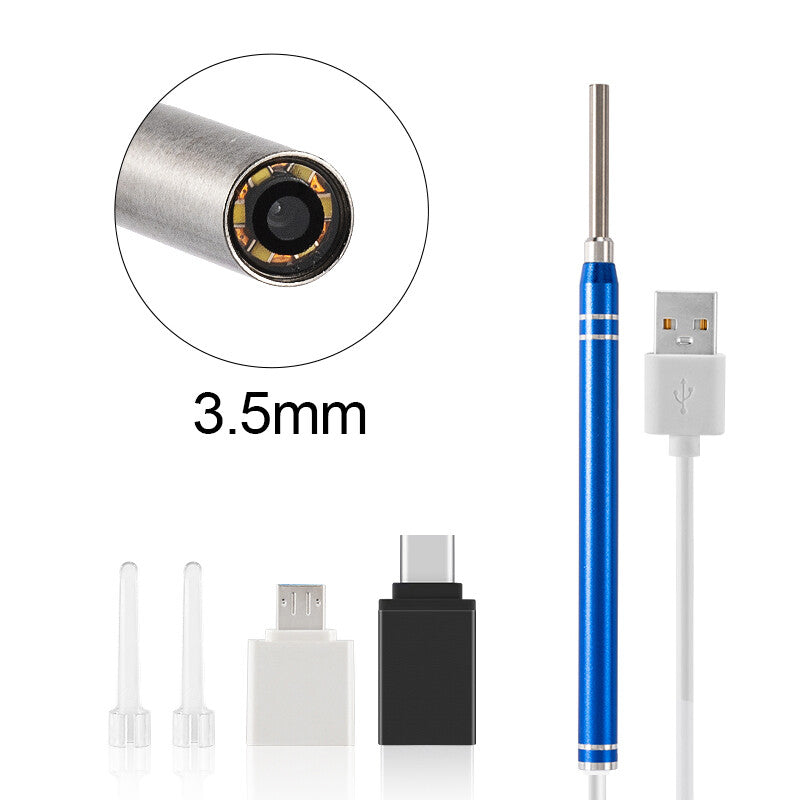 3.5mm Blue ear camera kit
