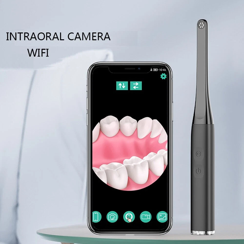 WiFi oral camera close-up and inspection view