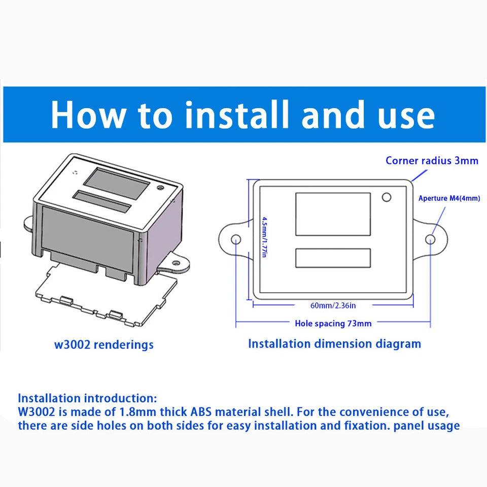 Digital thermostat wiring and dimensions