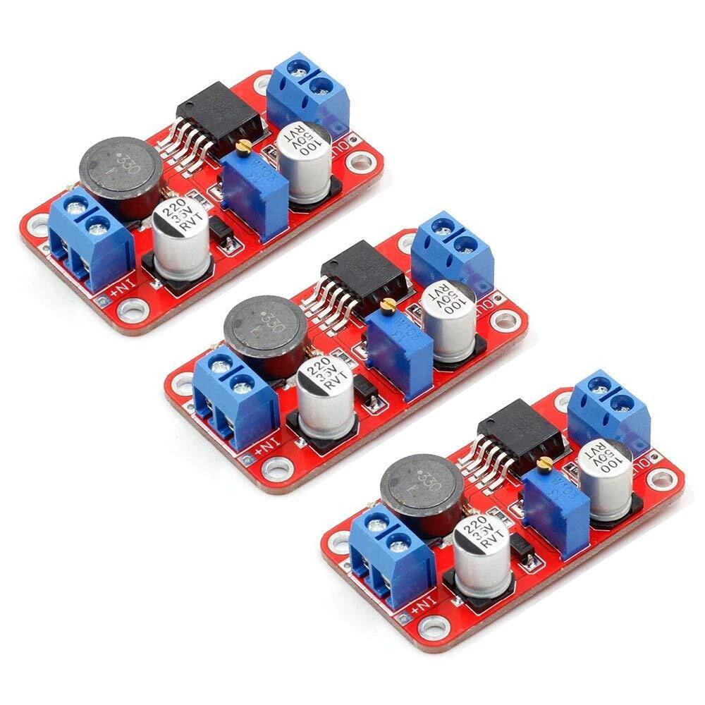 3 × XL6019 adjustable boost converter modules