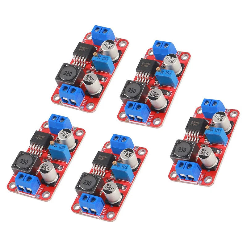 5 × XL6019 adjustable boost converter modules